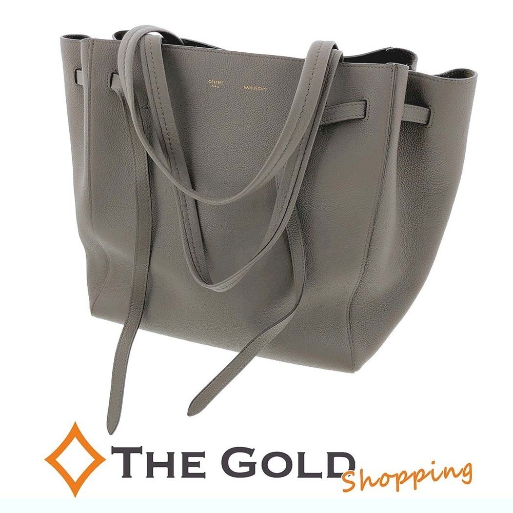 Celine Cabas Phantom Tote Bag Greige Gray